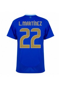 Argentina Lautaro Martinez #22 Fotballdrakt Borte Klær Copa America 2024 Korte ermer